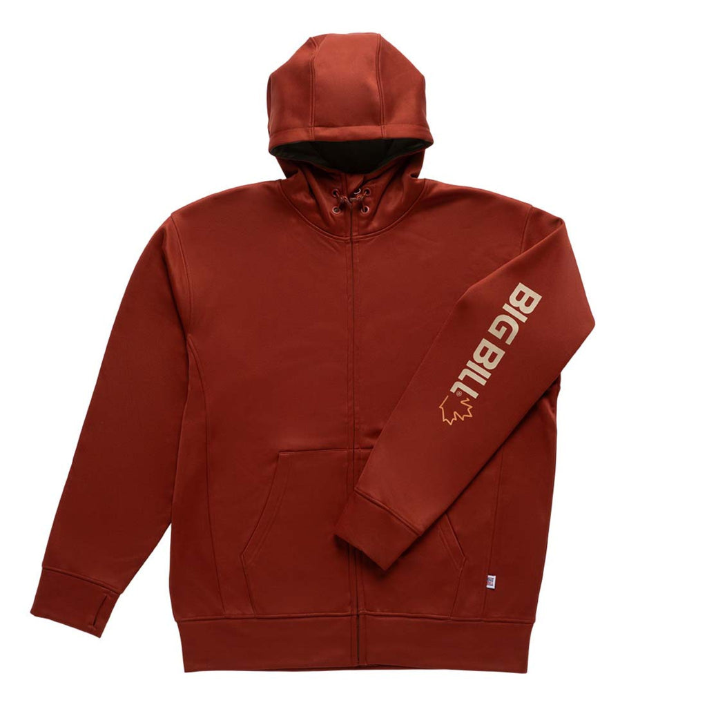 Technical Fleece Full-Zip Hoodie with Graphic Logo