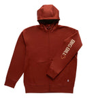 Technical Fleece Full-Zip Hoodie with Graphic Logo