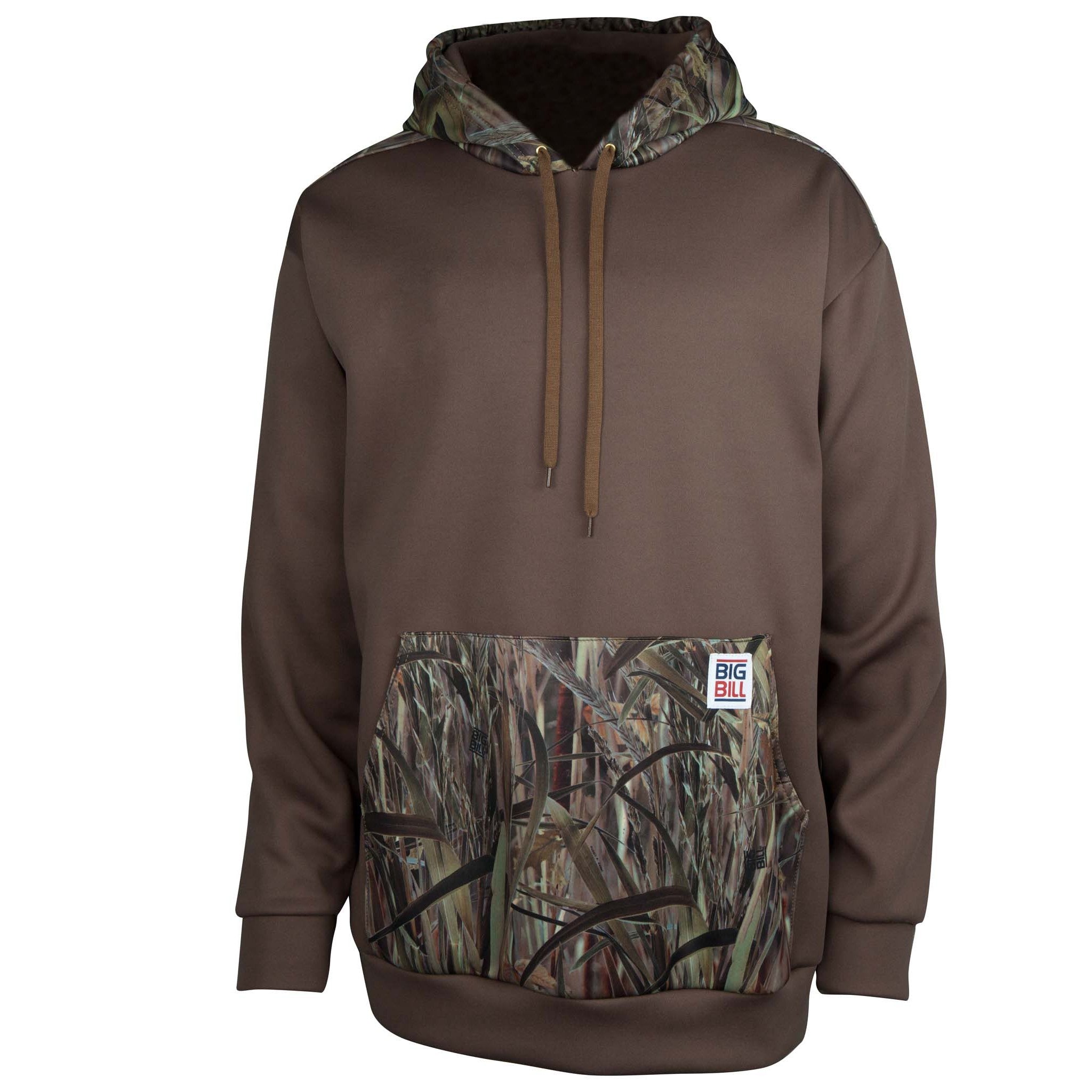 Fleece Hoodie with Camo Pocket