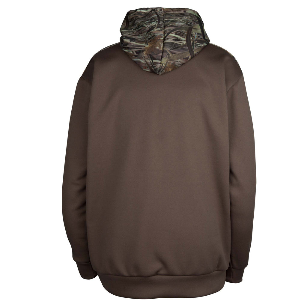 Fleece Hoodie with Camo Pocket