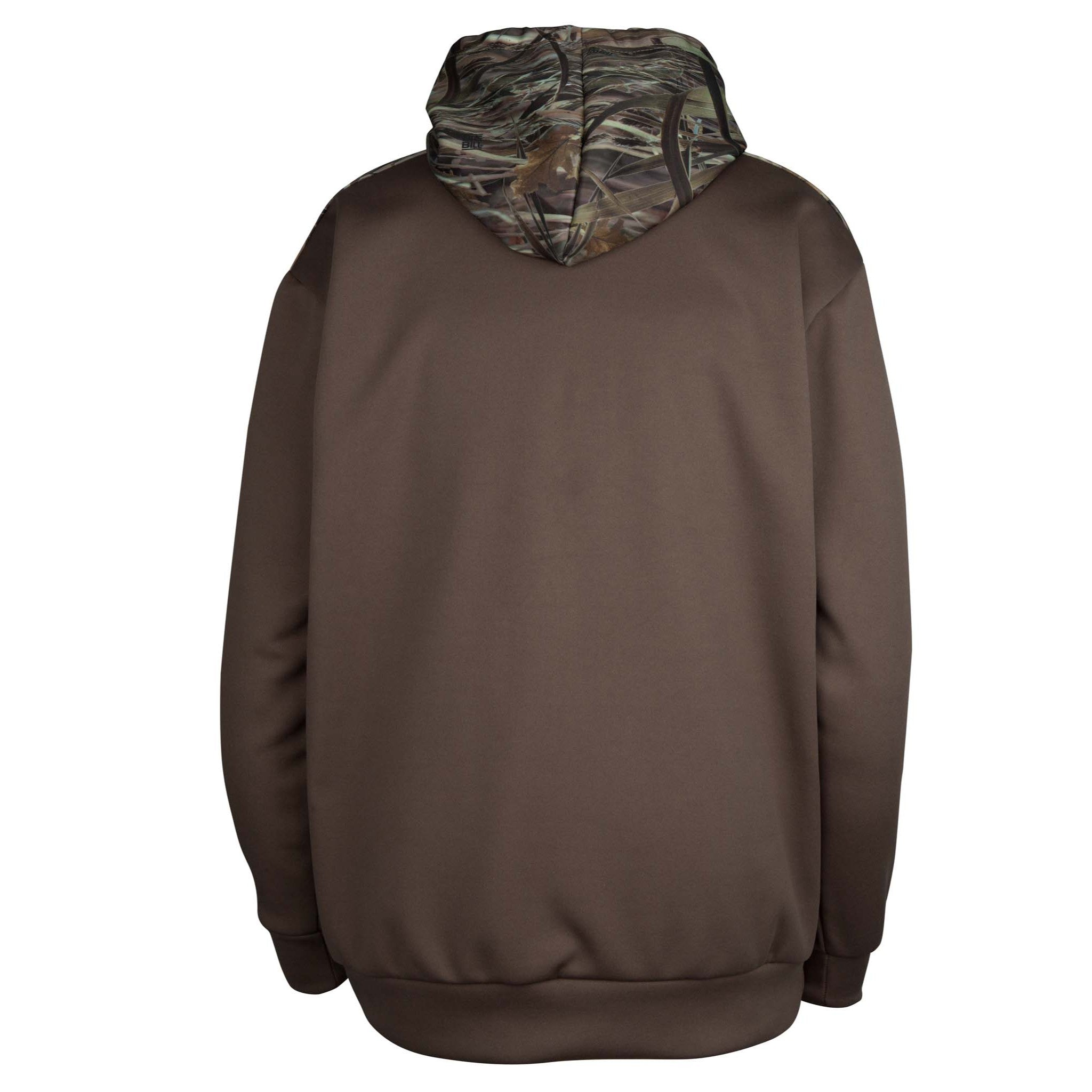 Fleece Hoodie with Camo Pocket