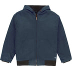Quilted-Lined Duck Hooded Jacket