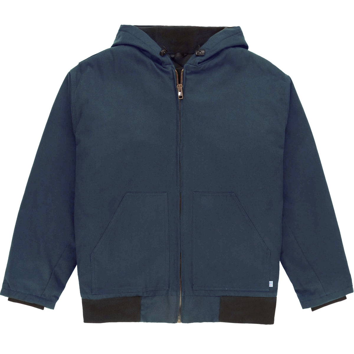 Quilted-Lined Duck Hooded Jacket
