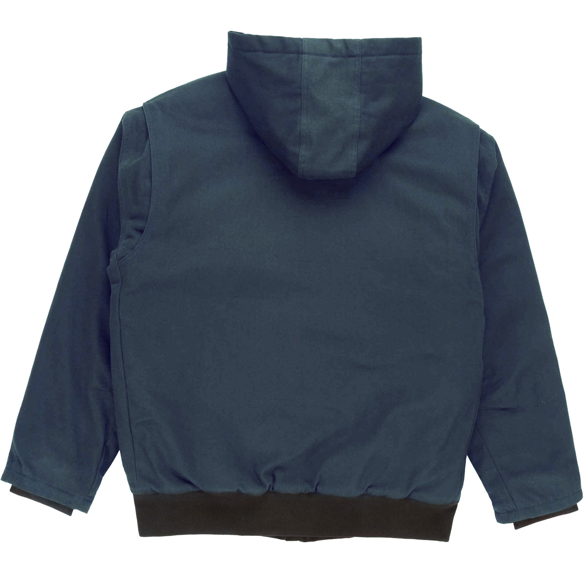 Quilted-Lined Duck Hooded Jacket