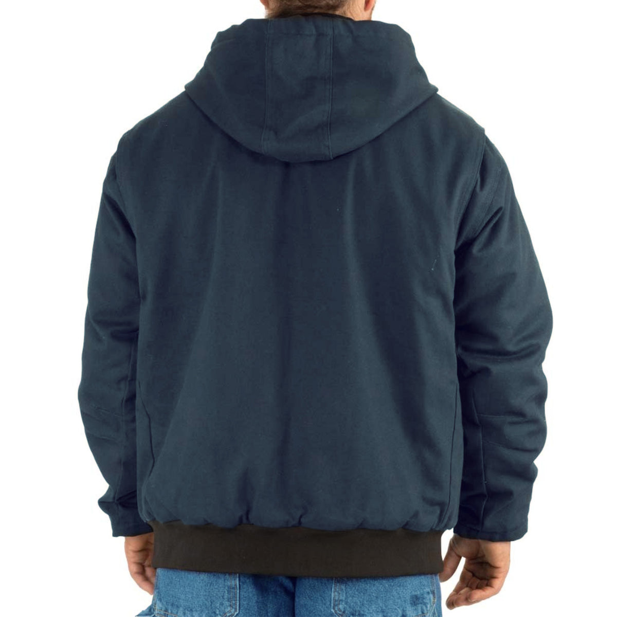 Quilted-Lined Duck Hooded Jacket