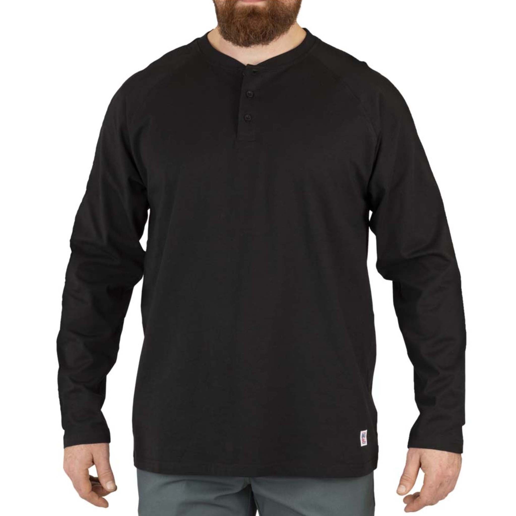 BIG BILL® Heavyweight Long Sleeve Henley T-shirt