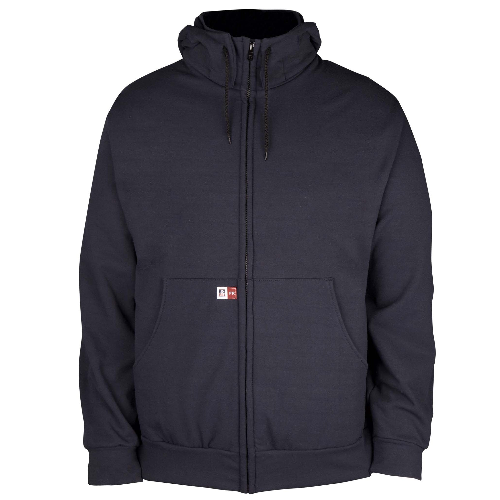 FR Wind Resistant Zip-Front Sweatshirt with Detachable Hood