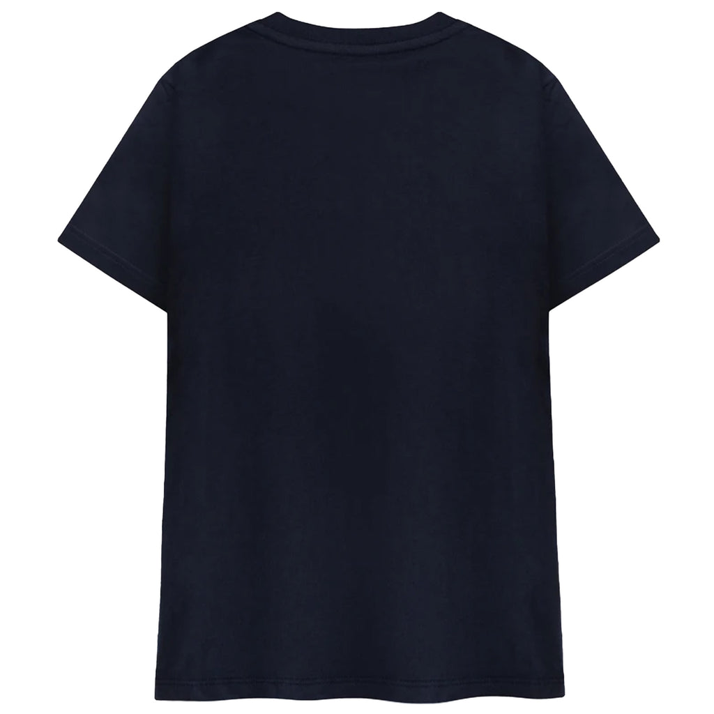 Navy T-Shirt with Colored Pocket