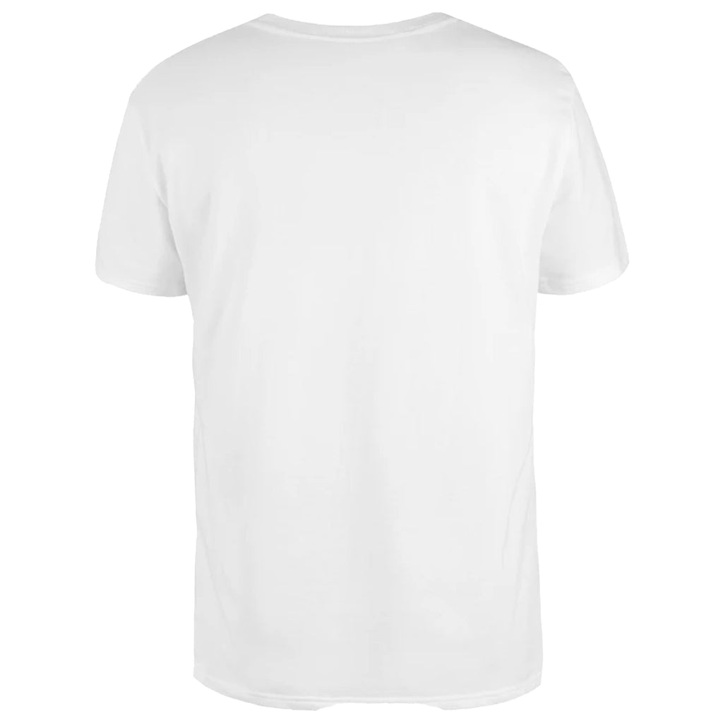 White T-shirt with Colored Pocket