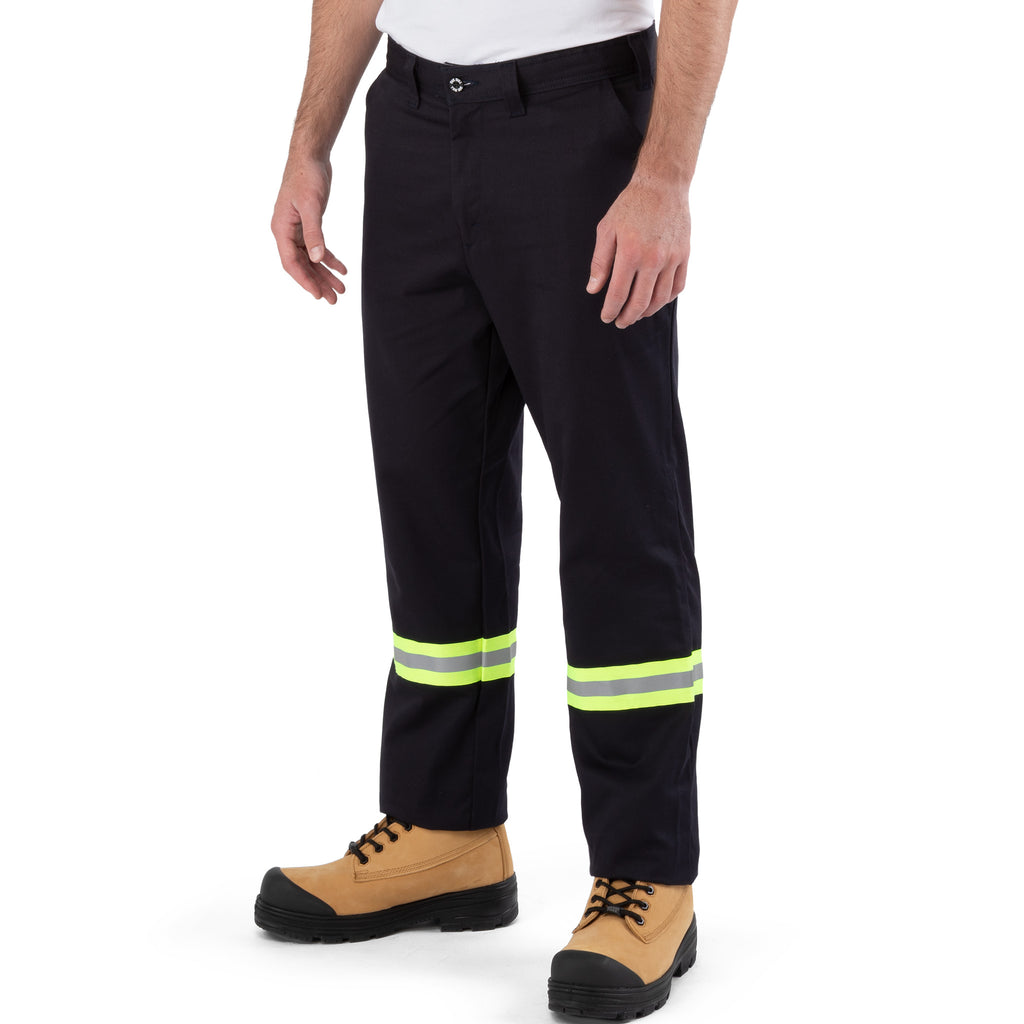 100% Cotton Industrial Work Pants with Reflective Tape