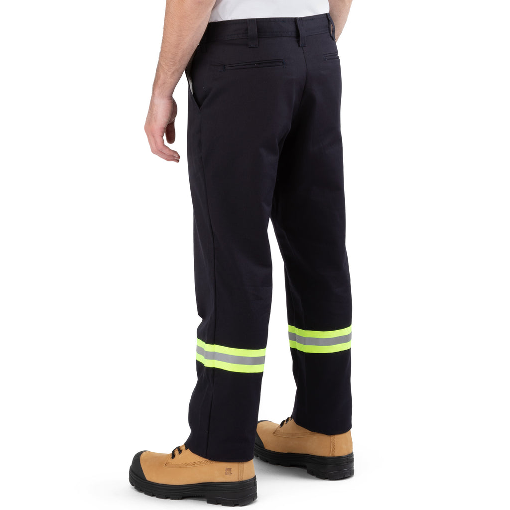 100% Cotton Industrial Work Pants with Reflective Tape