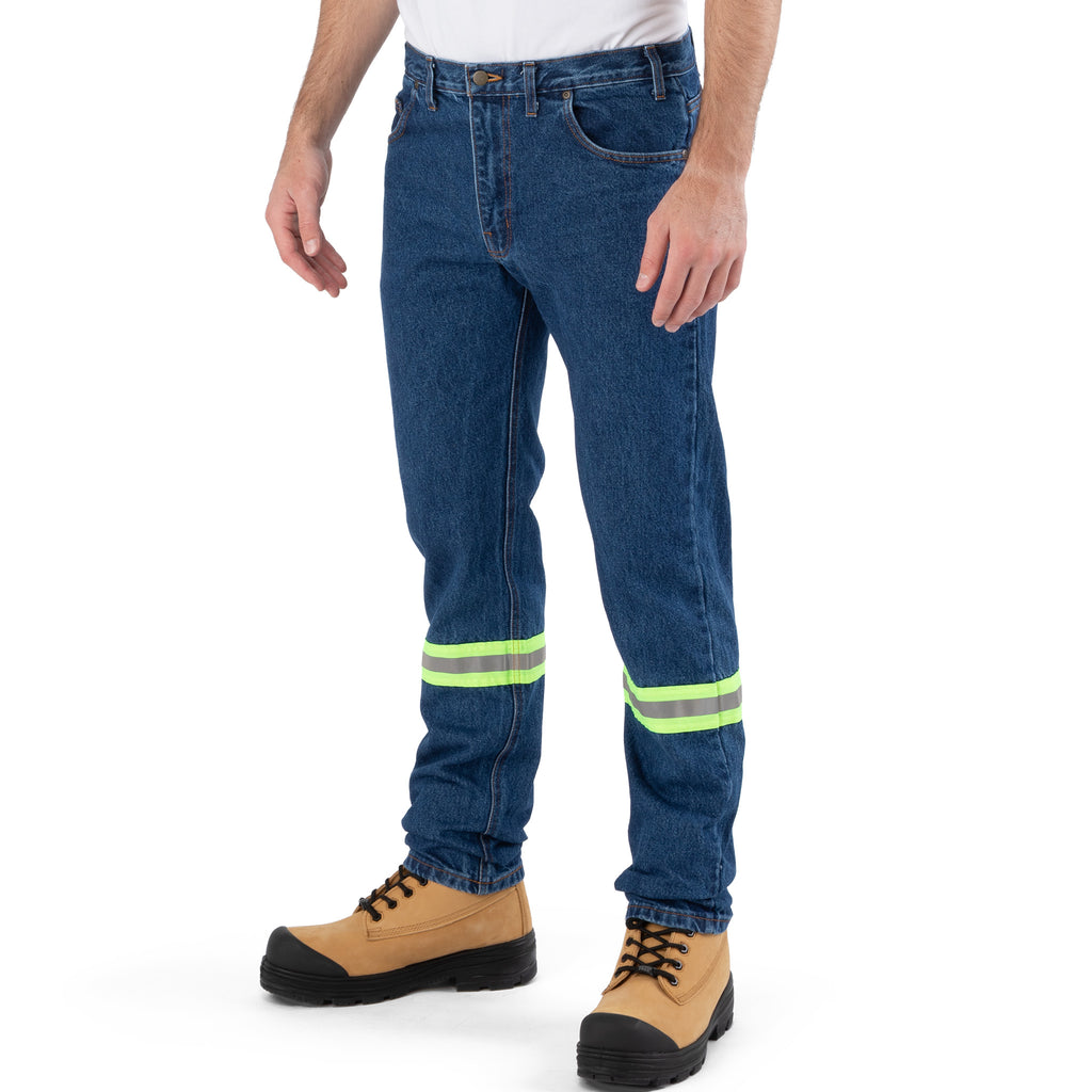 Regular Fit 5-Pocket Denim Jeans with Reflective Tape