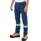 Regular Fit 5-Pocket Denim Jeans with Reflective Tape