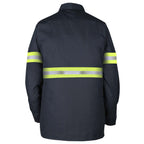Long-Sleeve Snap Front Work Shirt with Reflective Tape