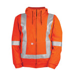 Hi-Viz Wind Resistant Zip-Front Sweatshirt with Detachable Hood
