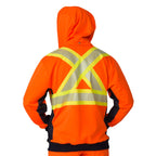 High Visibility Zip-Front Hoodie with Reflective Material