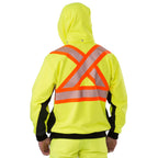 High Visibility Zip-Front Hoodie with Reflective Material