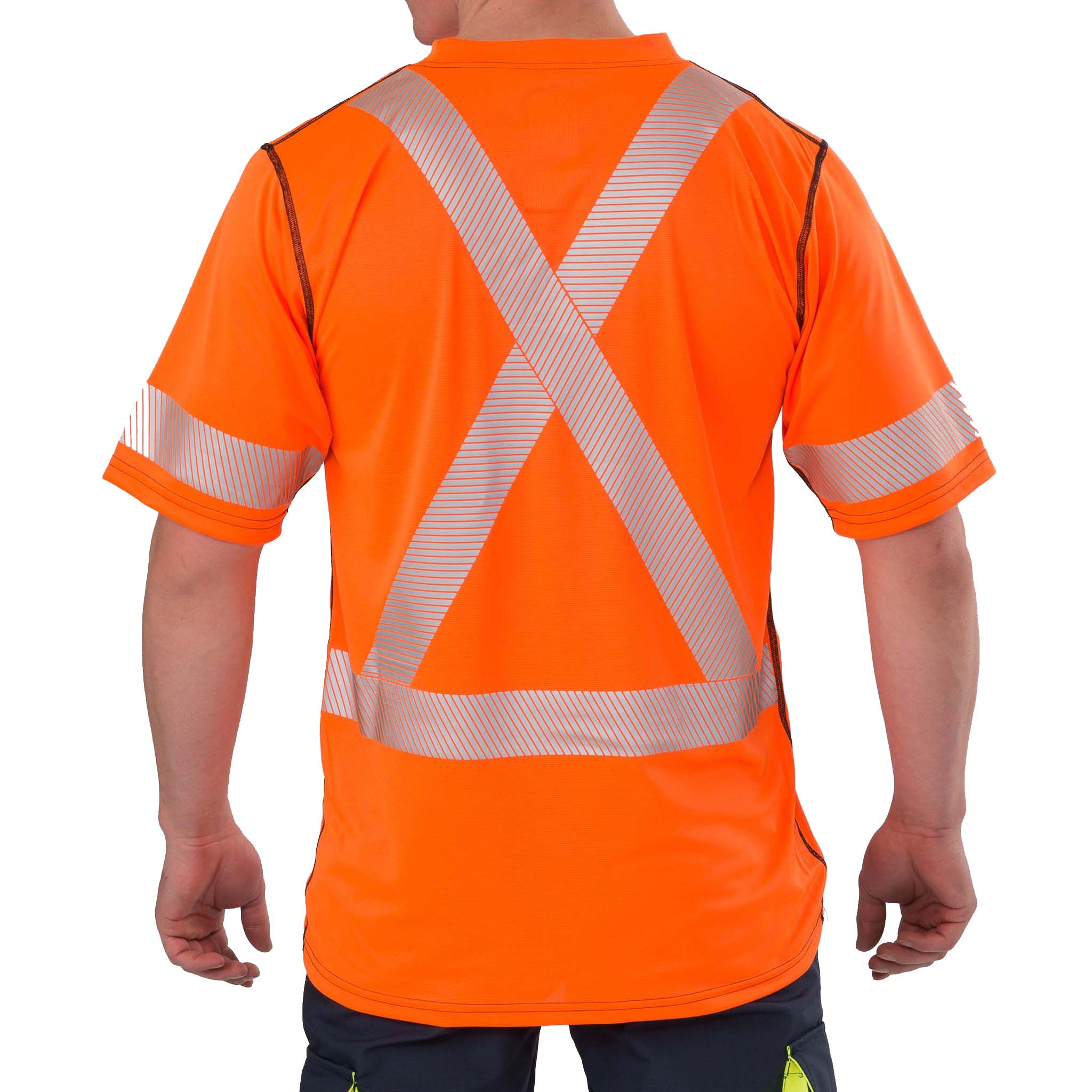 High Visibility Short-Sleeve Athletic Performance T-shirt