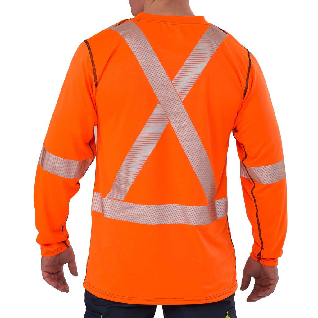 High Visibility Long-Sleeve Athletic Performance T-shirt