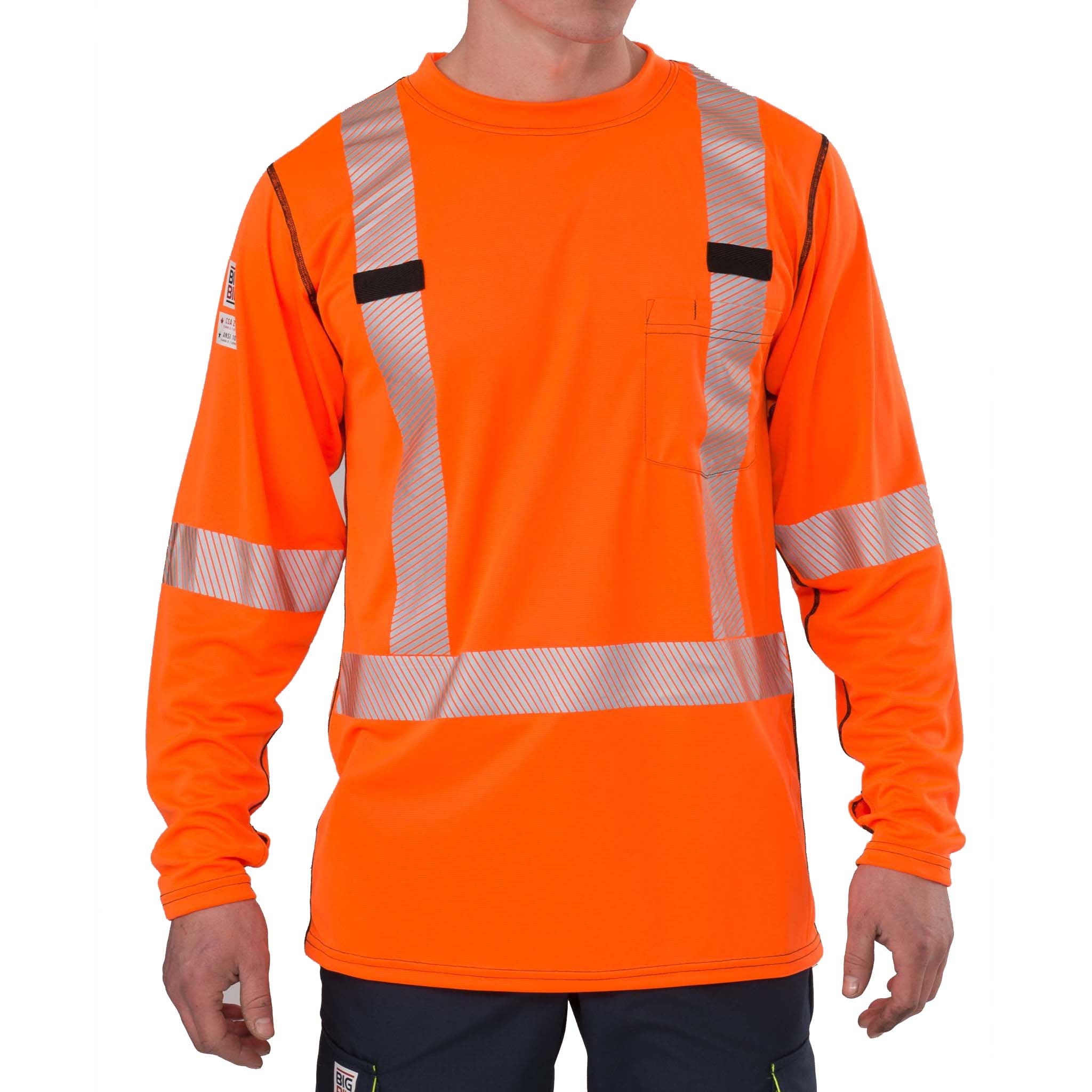 High Visibility Long-Sleeve Athletic Performance T-shirt – Big Bill