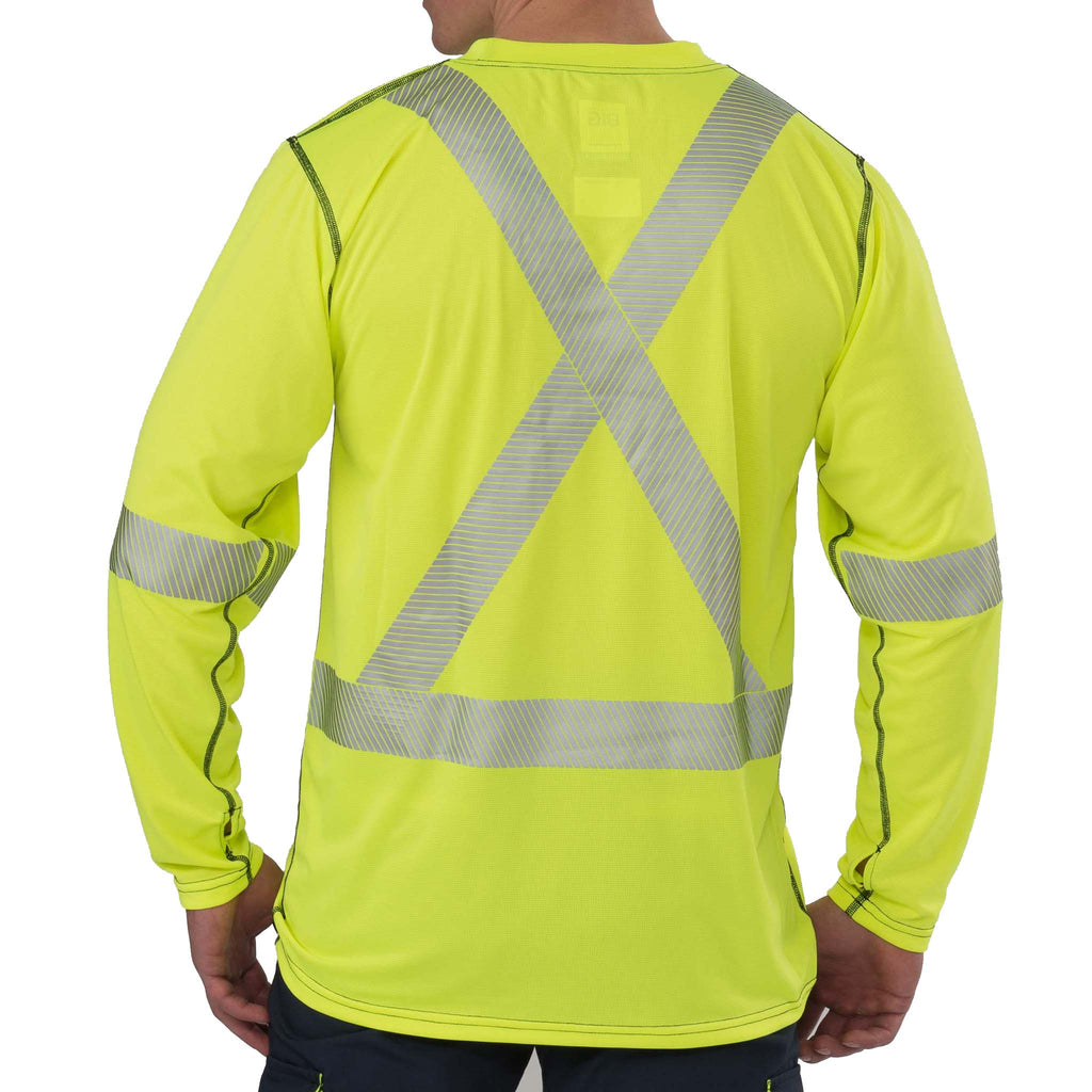 High Visibility Long-Sleeve Athletic Performance T-shirt
