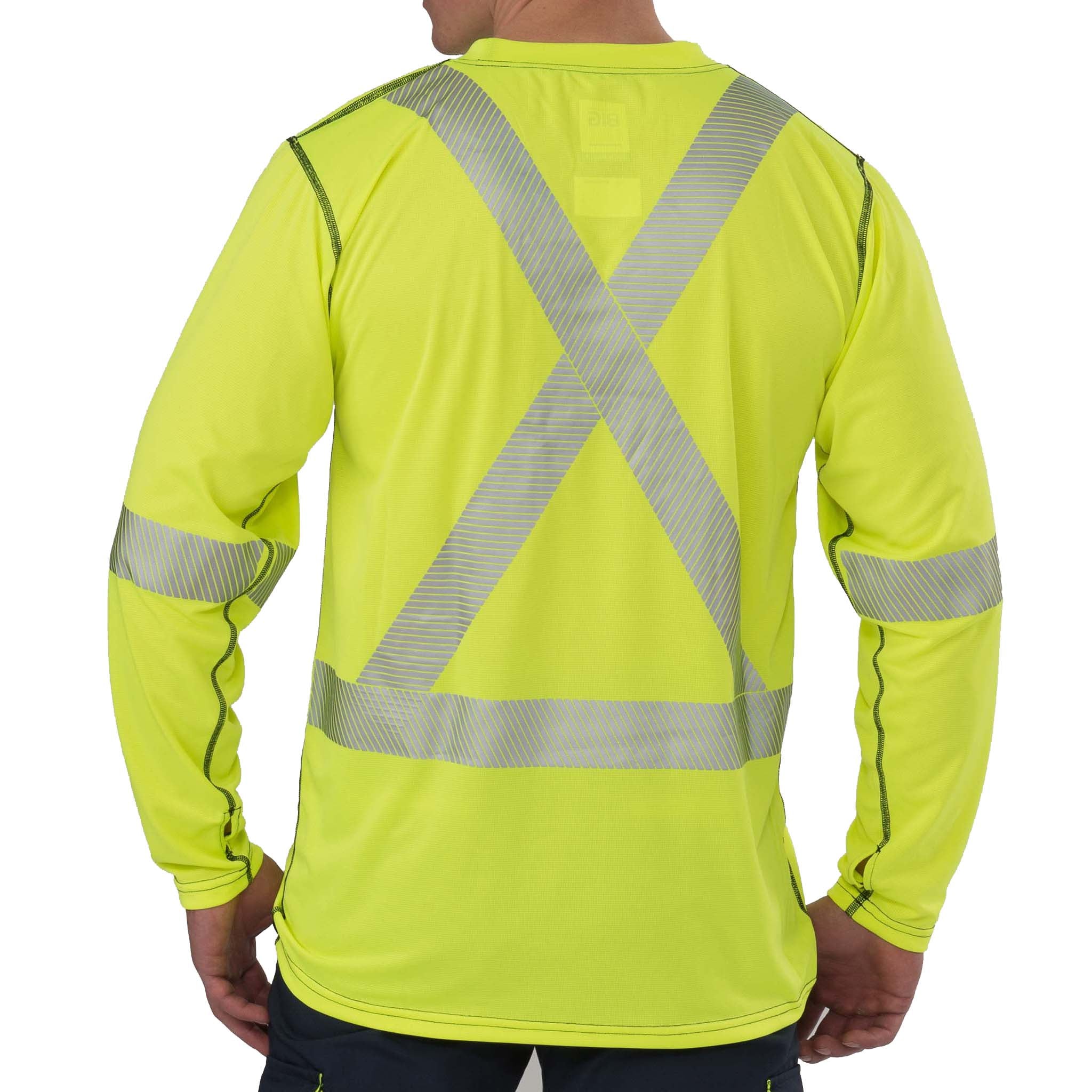 High Visibility Long-Sleeve Athletic Performance T-shirt
