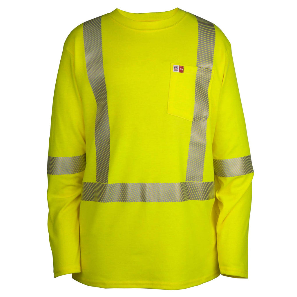 High Visibility FR Athletic Performance Long Sleeve T Shirt