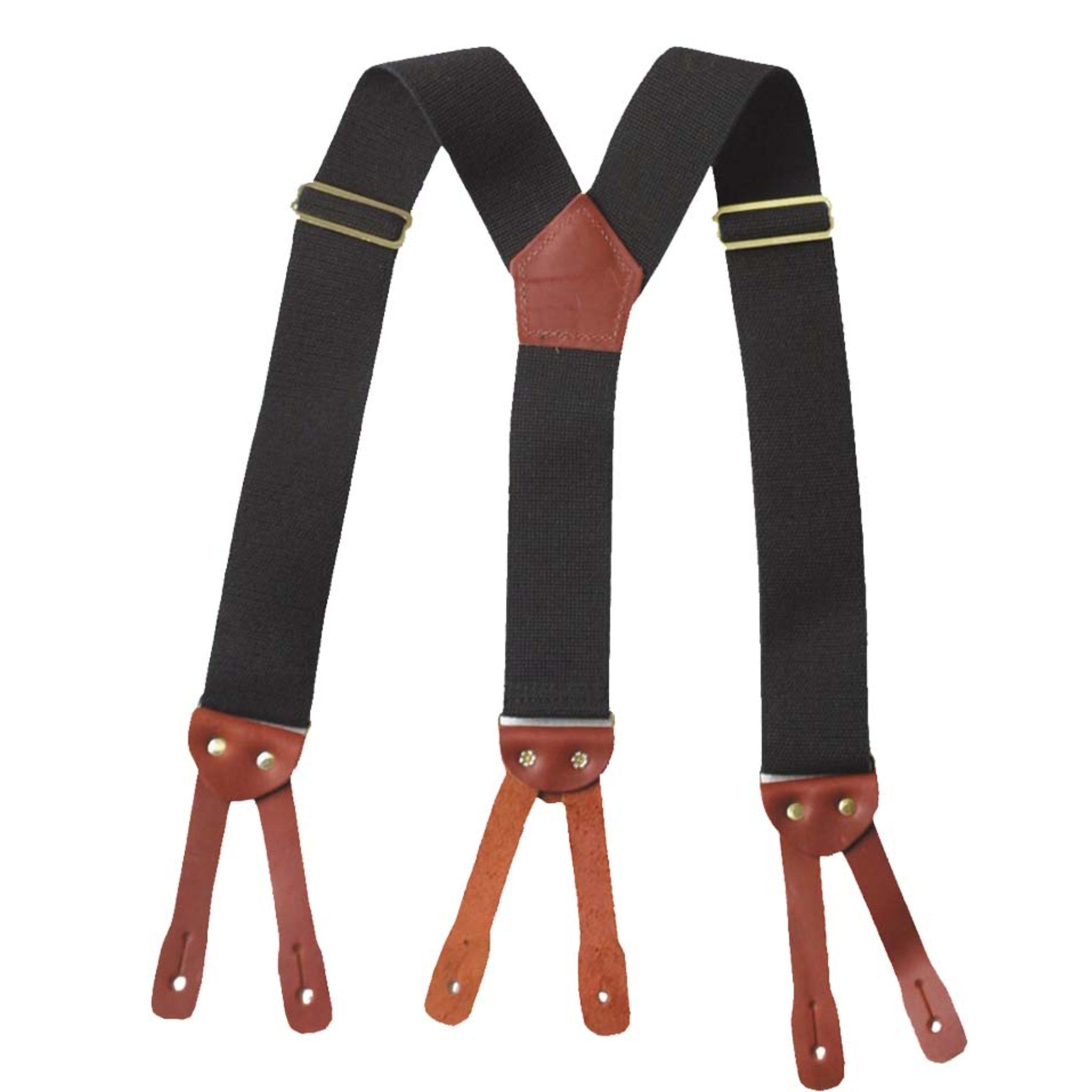 Elastic Button Clasp Suspenders