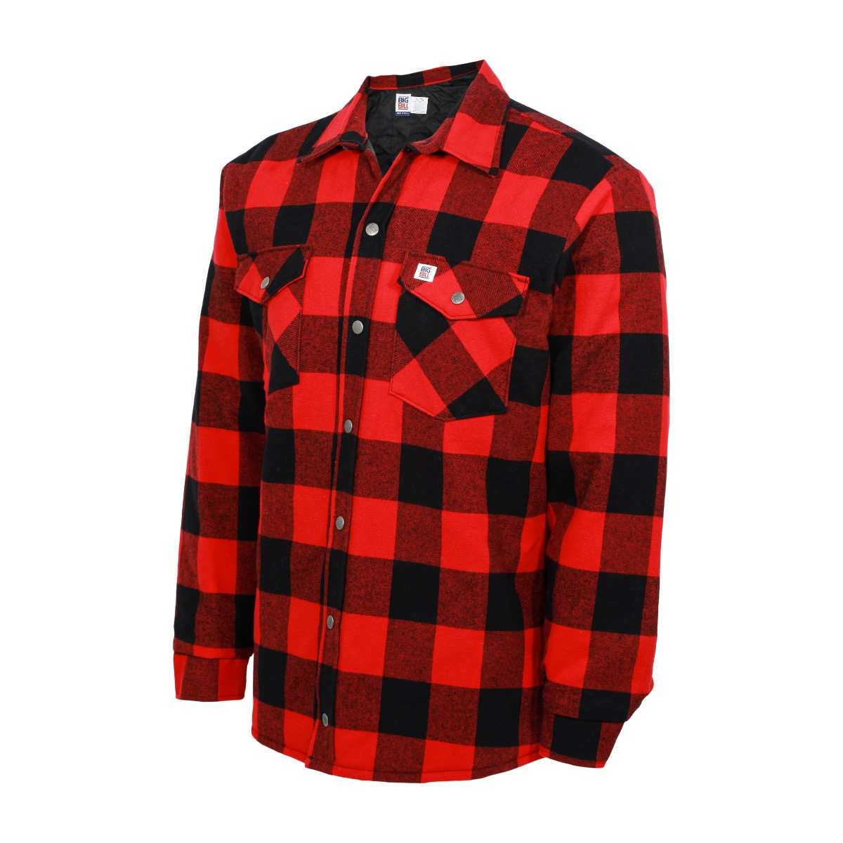 Mens big and tall quilted flannel shirt online