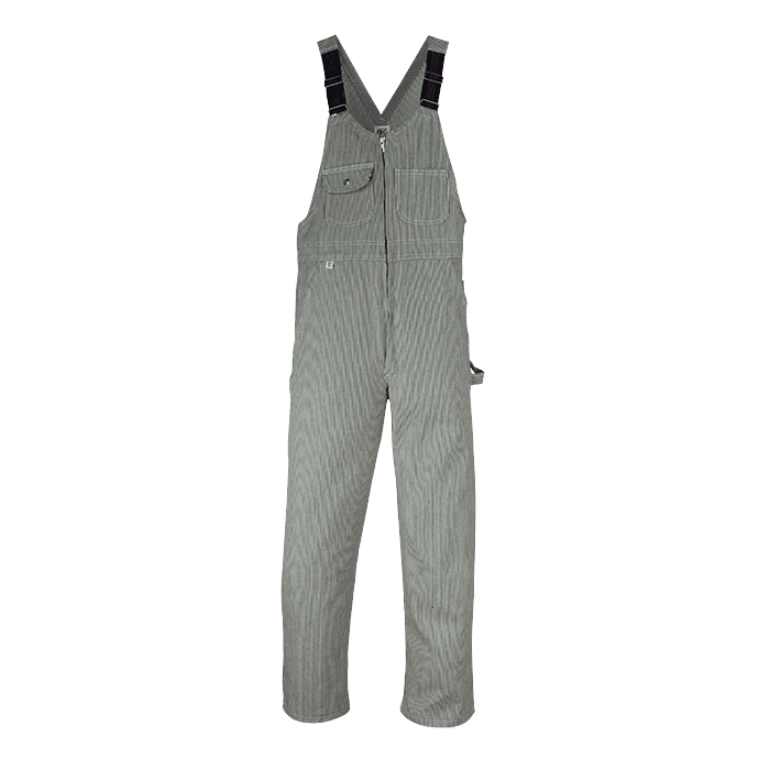 Hickory Stripe Bib Overall with Zip Front Closure | BIG BILL®